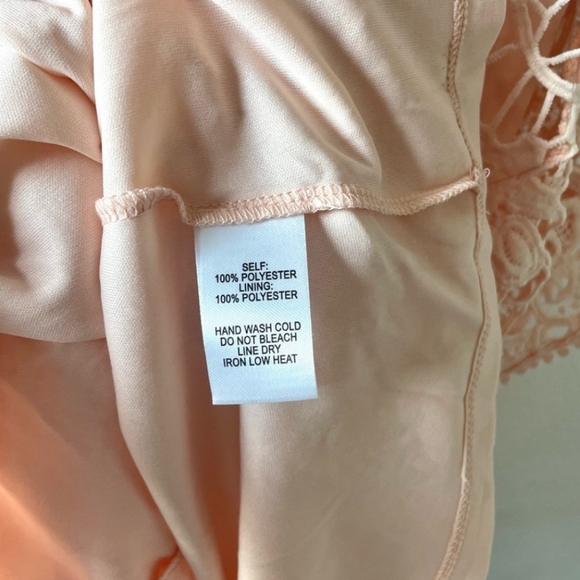 NWT Briarwood Blush Pink Lace Ruffled Midi Dress - Picture 6 of 8
